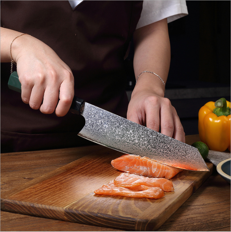 Coltello da chef Bunkabocho, acciaio inossidabile, coltello da cucina Damasco